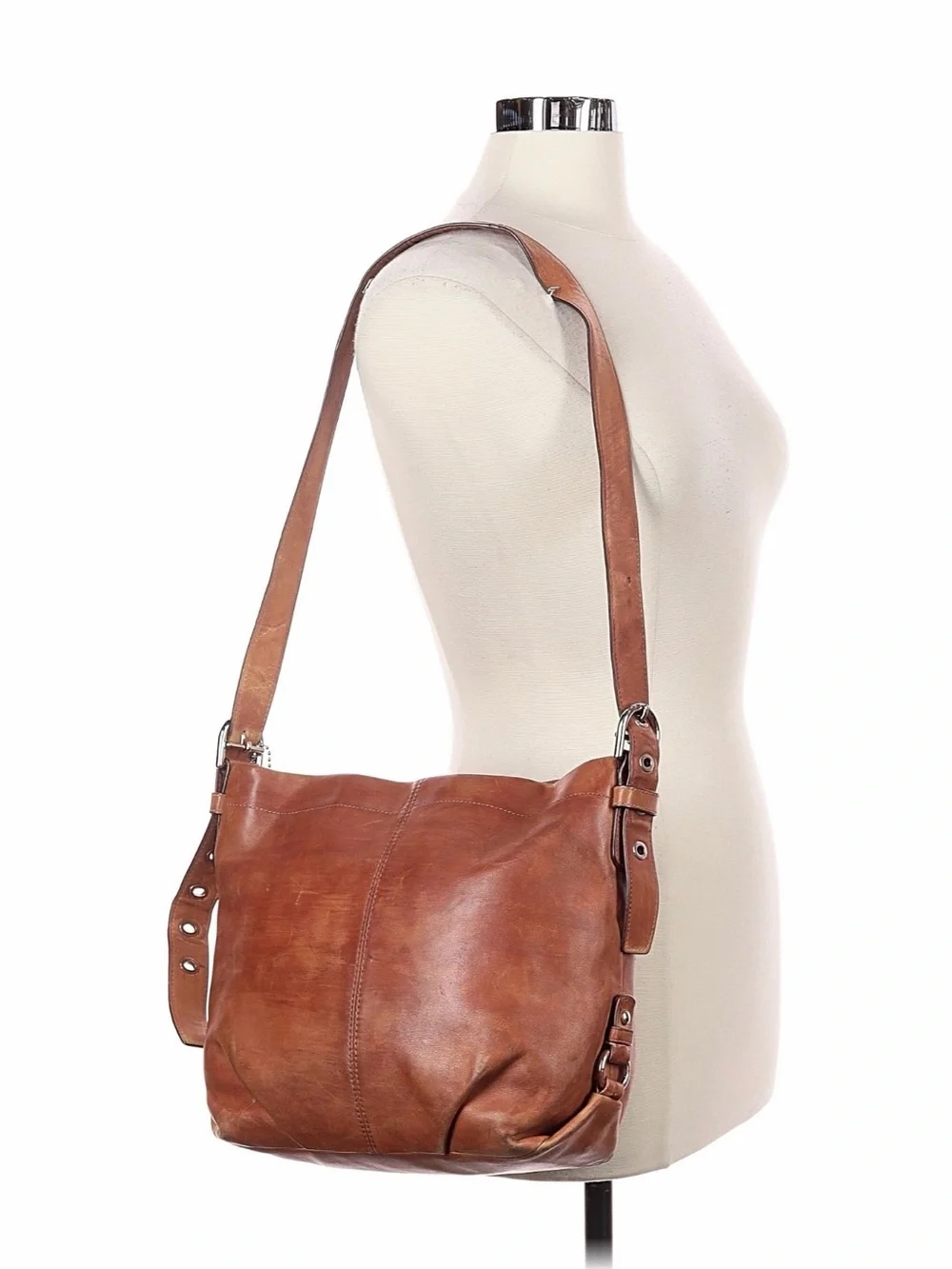 Coach Tan Leather Shoulder Bag